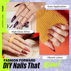 MEFA forest-tones collection showcases rich, seasonal color options.