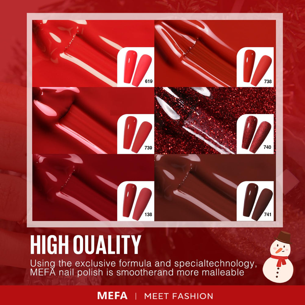 Smooth, bubble-free MEFA gel polish application for flawless nails.