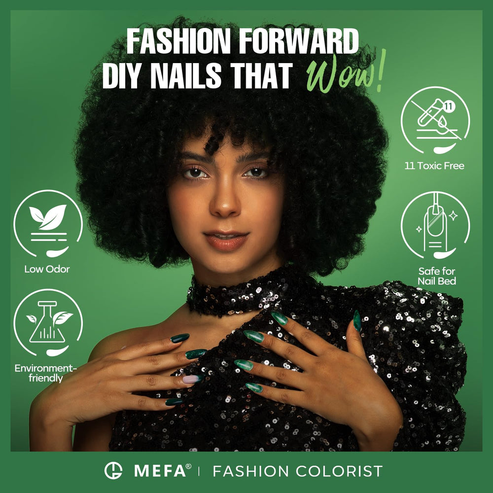 MEFA gift box with green gel polish set makes a thoughtful present for her