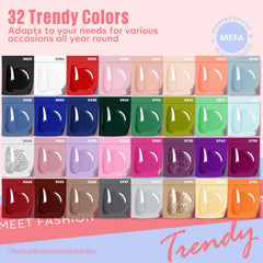 MEFA glossy top coat 7ml delivers a high-shine finish.