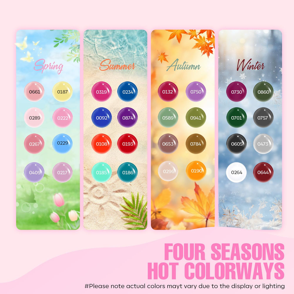 MEFA at-home salon session with diverse gel colors for DIY nails.