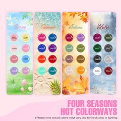 MEFA at-home salon session with diverse gel colors for DIY nails.