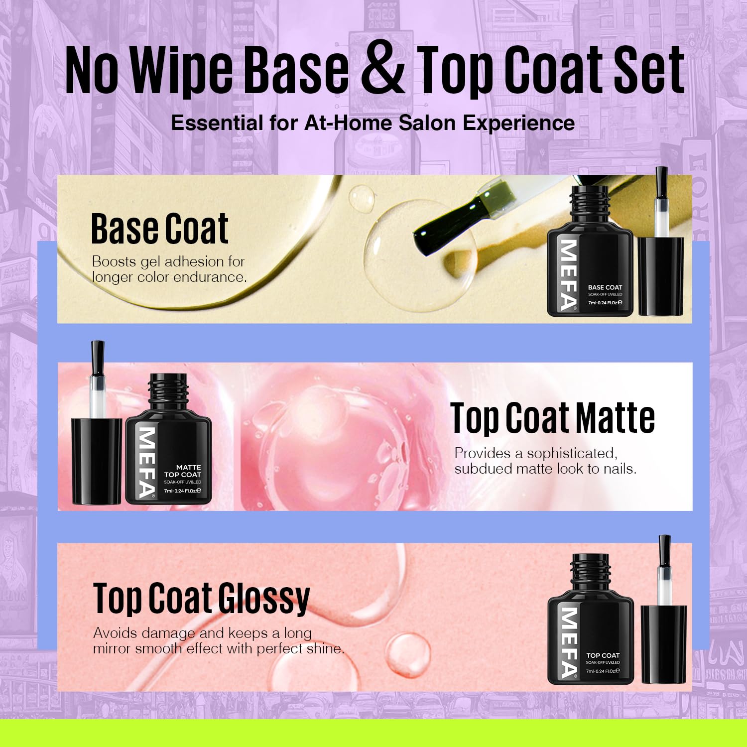 MEFA long-lasting wear up to two weeks with proper prep.