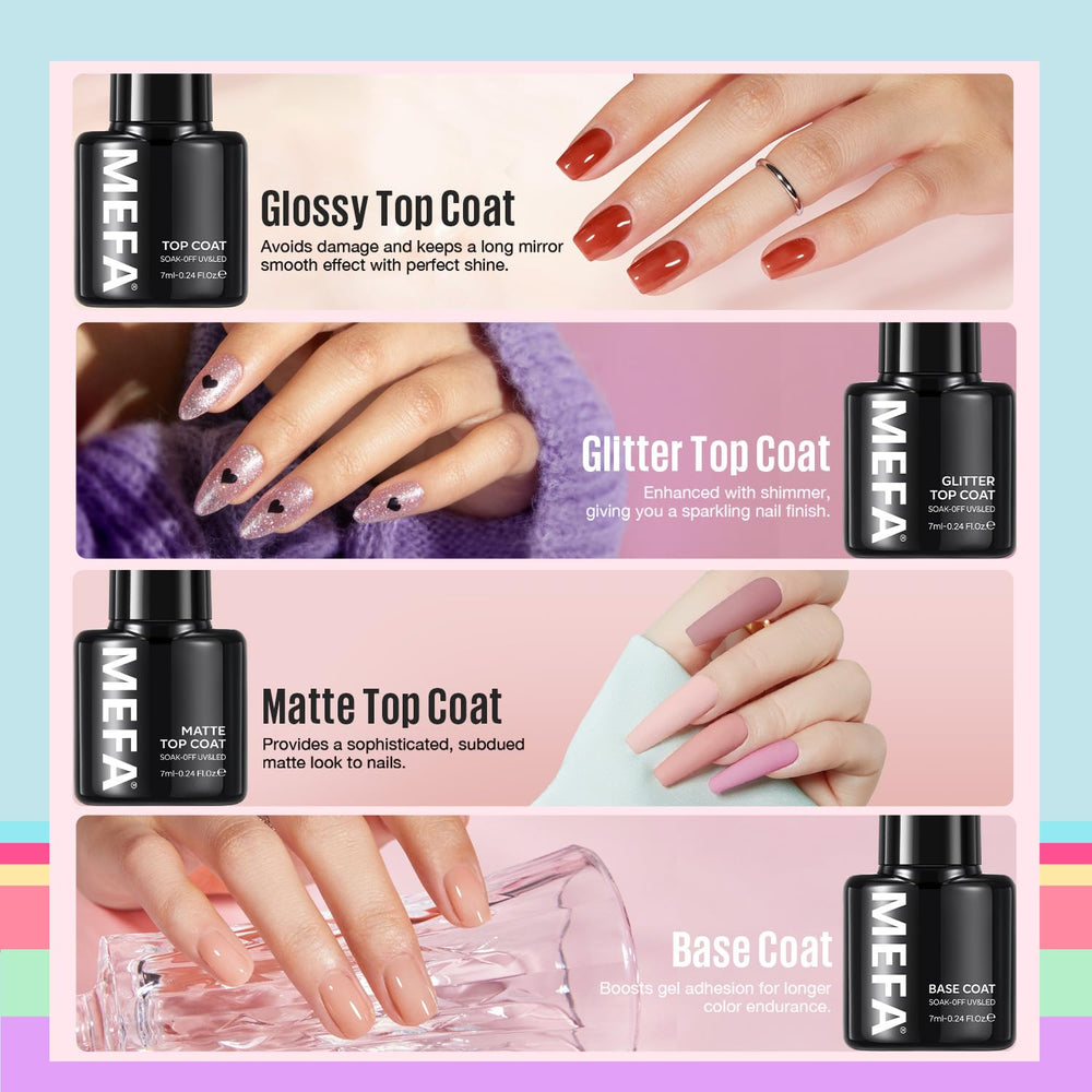 MEFA manicure tools kit for precise, clean nail art.
