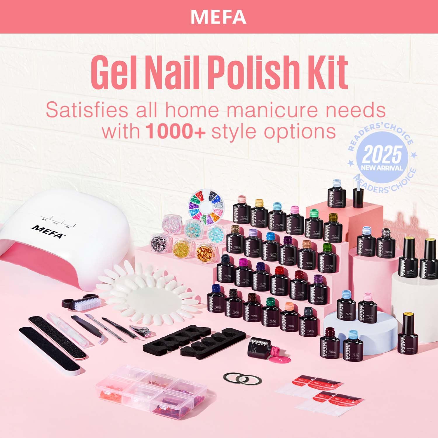 MEFA matte top coat 7ml creates a chic velvety look.