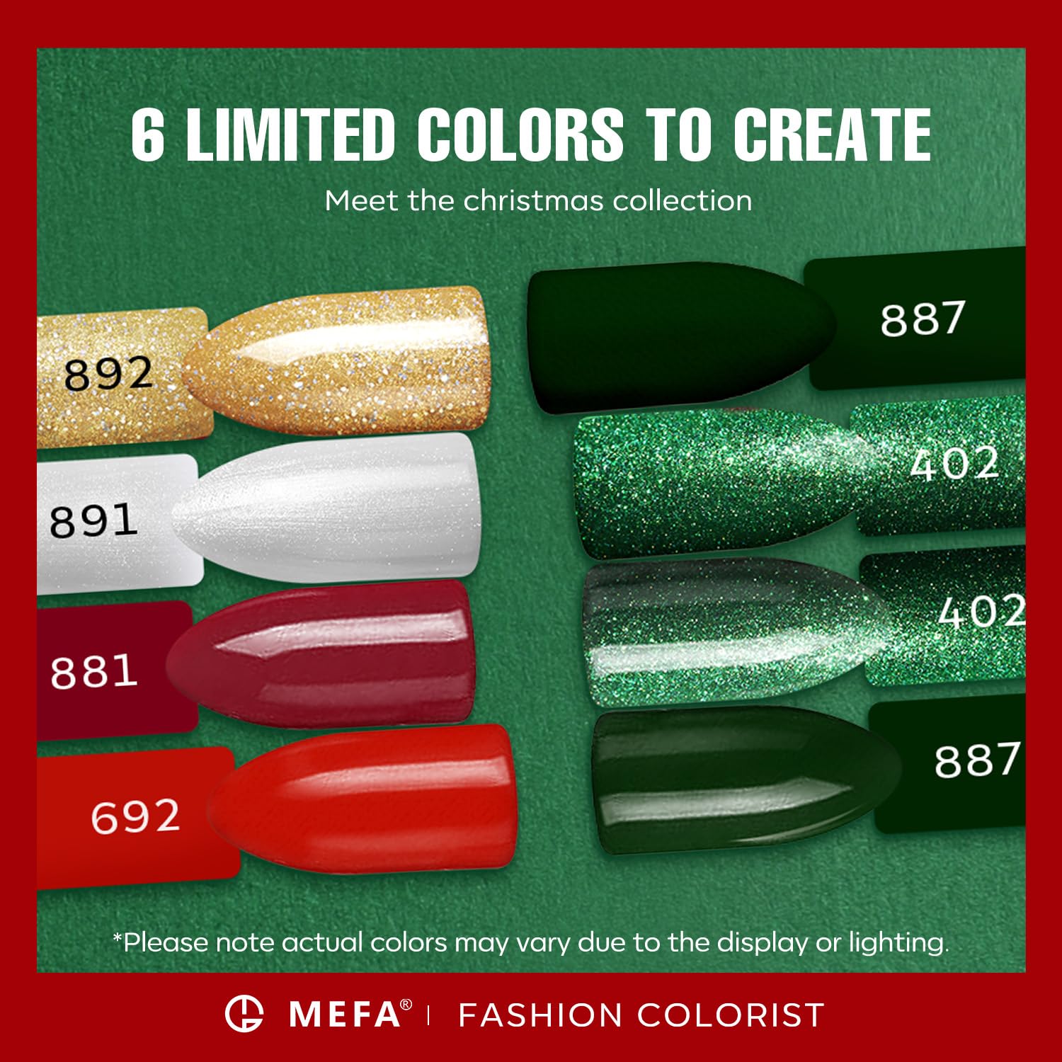 MEFA nail lamp with 60-90 second curing for smooth color