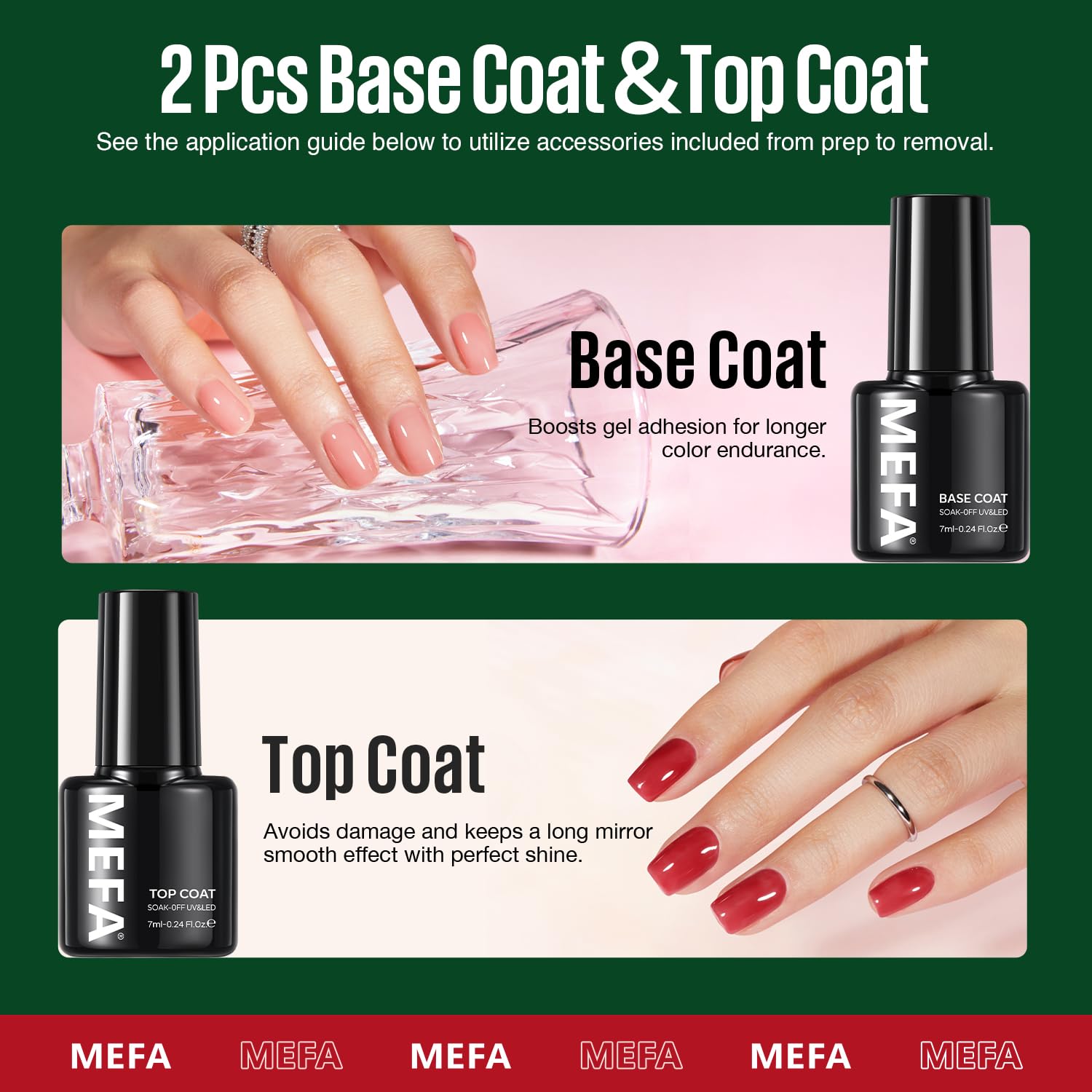 MEFA silver gold glitter gel color adds sparkling effects.