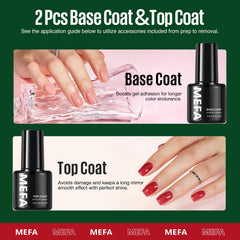 MEFA silver gold glitter gel color adds sparkling effects.
