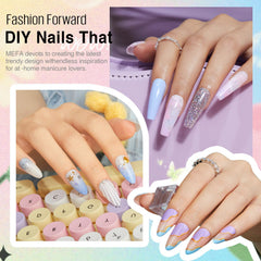 MEFA glossy top coat for a shiny, no-wipe finish.