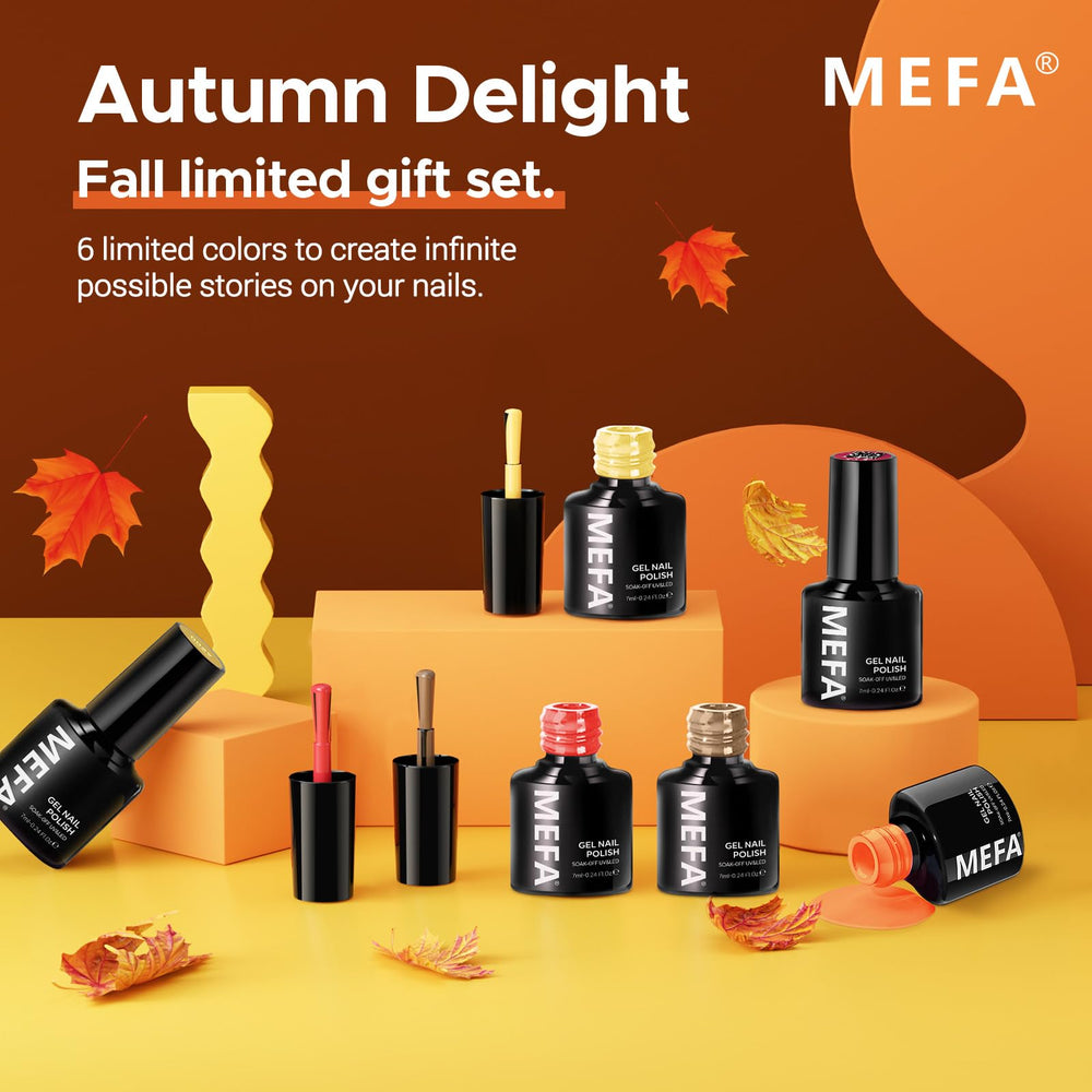 MEFA yellow gel polish – sunny hue to brighten manicure options.