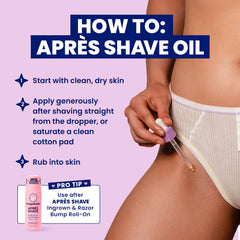 Megababe Après Shave Oil underarms use reduces irritation without heaviness