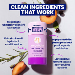 Megababe Aluminum-free formula label signals clean skincare protection.
