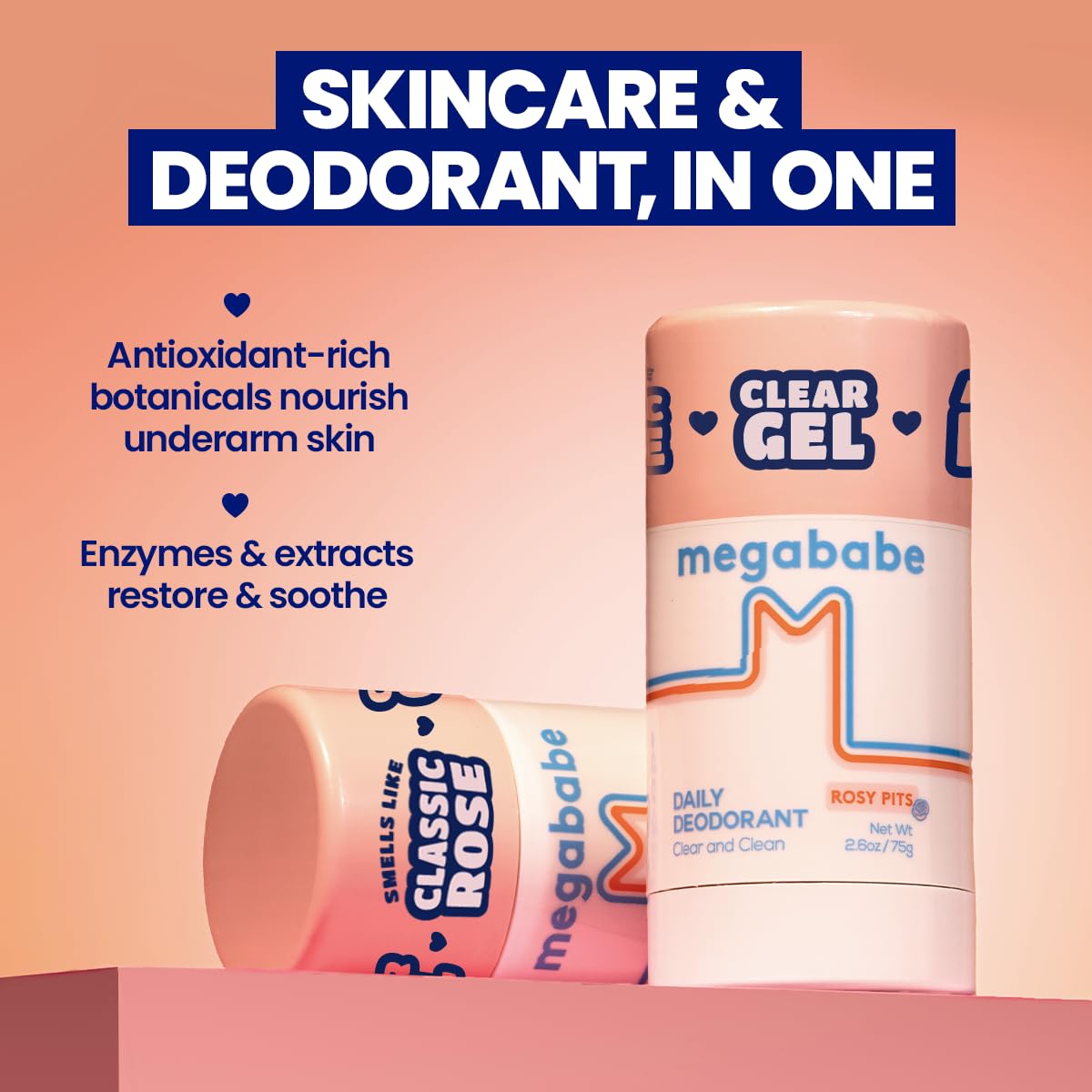 Megababe Daily Deodorant Rosy Pits oatmeal ingredient for soothing hydration