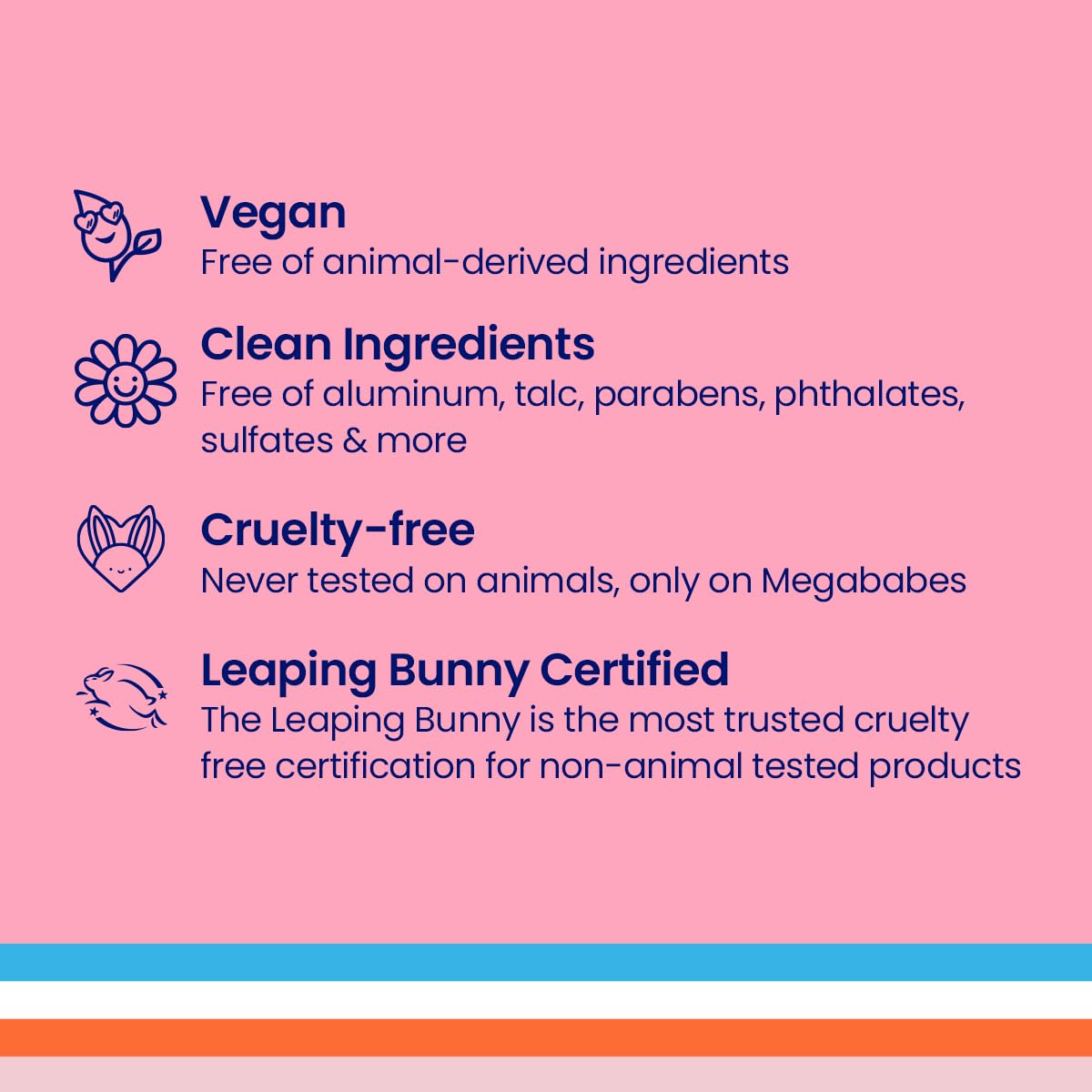 Megababe Daily Deodorant Smoothie Deo after-use skin highlights gentle nourishment.