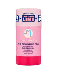 Megababe Daily Deodorant Smoothie Deo stick glide for smooth application and long-lasting freshness.