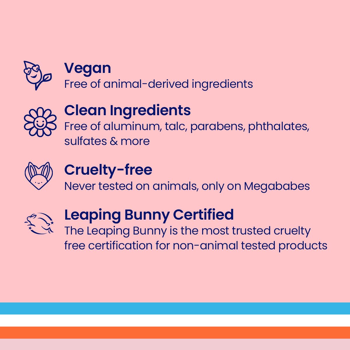 Kelp extract and squalane hydrate for soft, radiant skin.