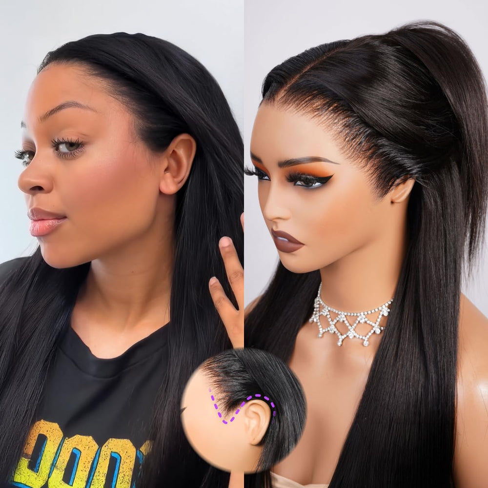 Megalook Hair ear-to-ear lace detail for comfortable fit
