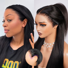 Megalook Hair ear-to-ear lace detail for comfortable fit