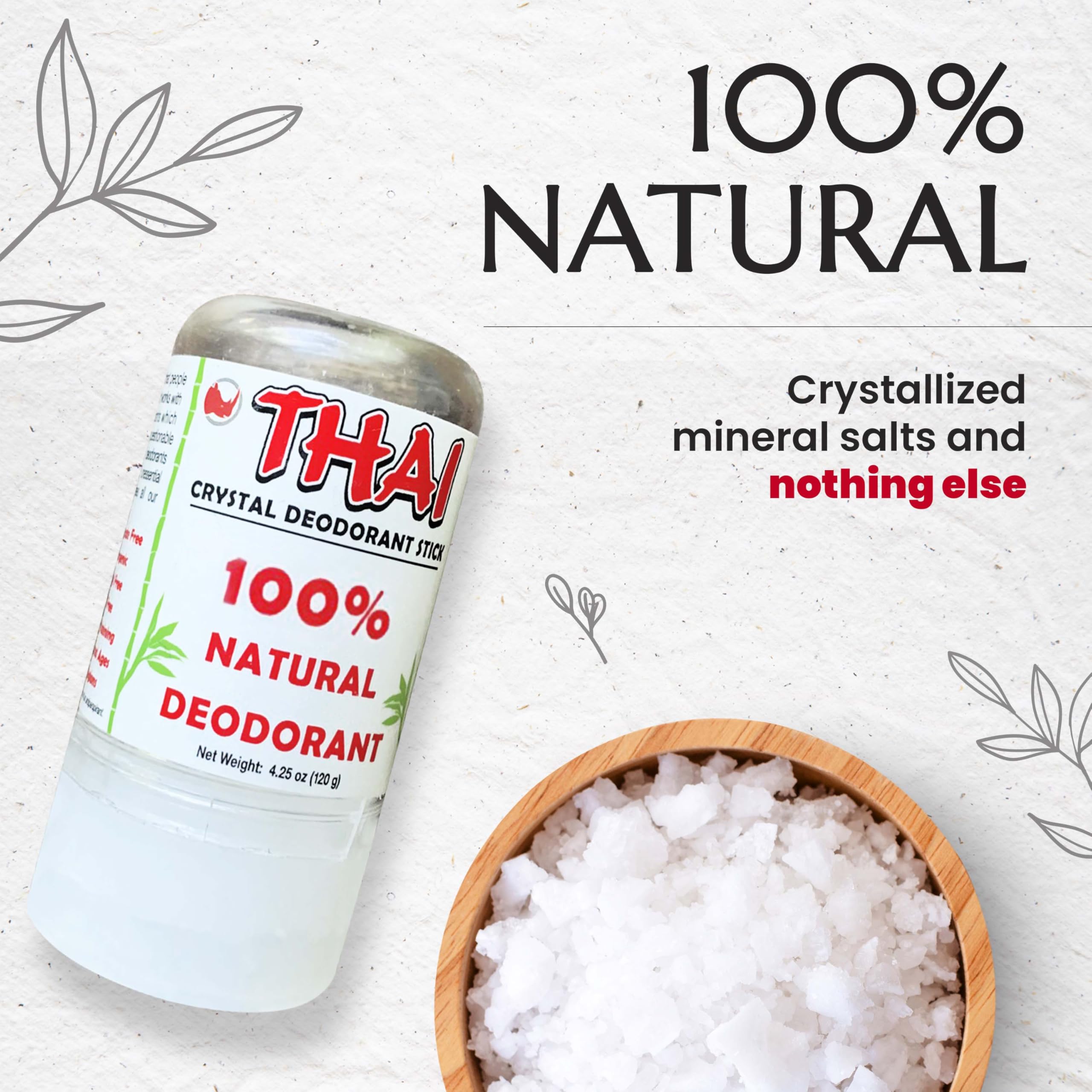 MegaRhino Thai Deodorant Stones applying after wetting on skin