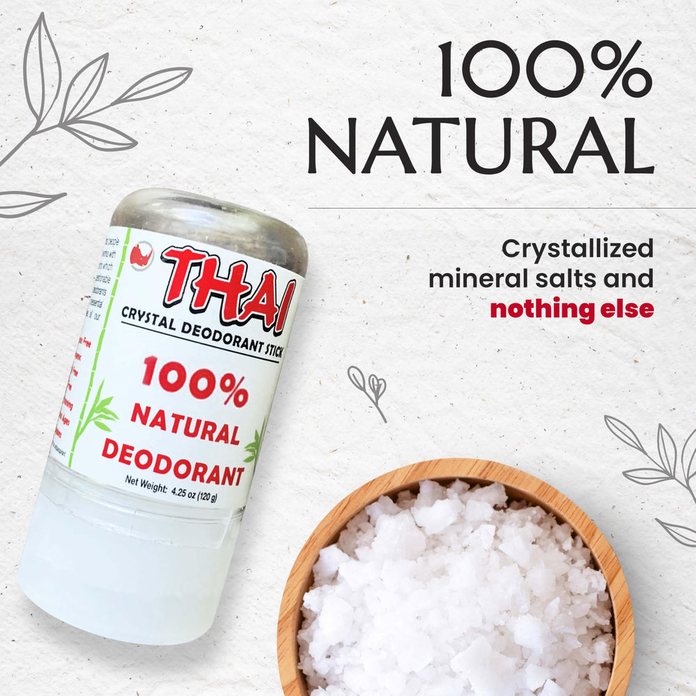 MegaRhino Thai Deodorant Stones applying after wetting on skin