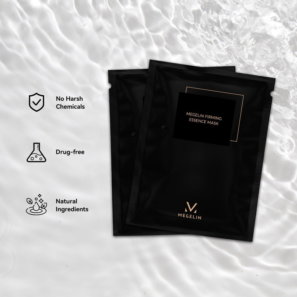 MEGELIN facial mask application showing comfortable fit.
