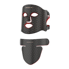 MEGELIN LED face and neck mask front view with seven color options for skin care.