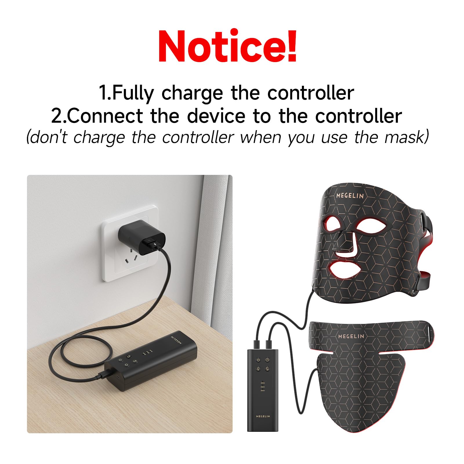 MEGELIN LED mask gift-ready packaging suitable as a skincare gift.