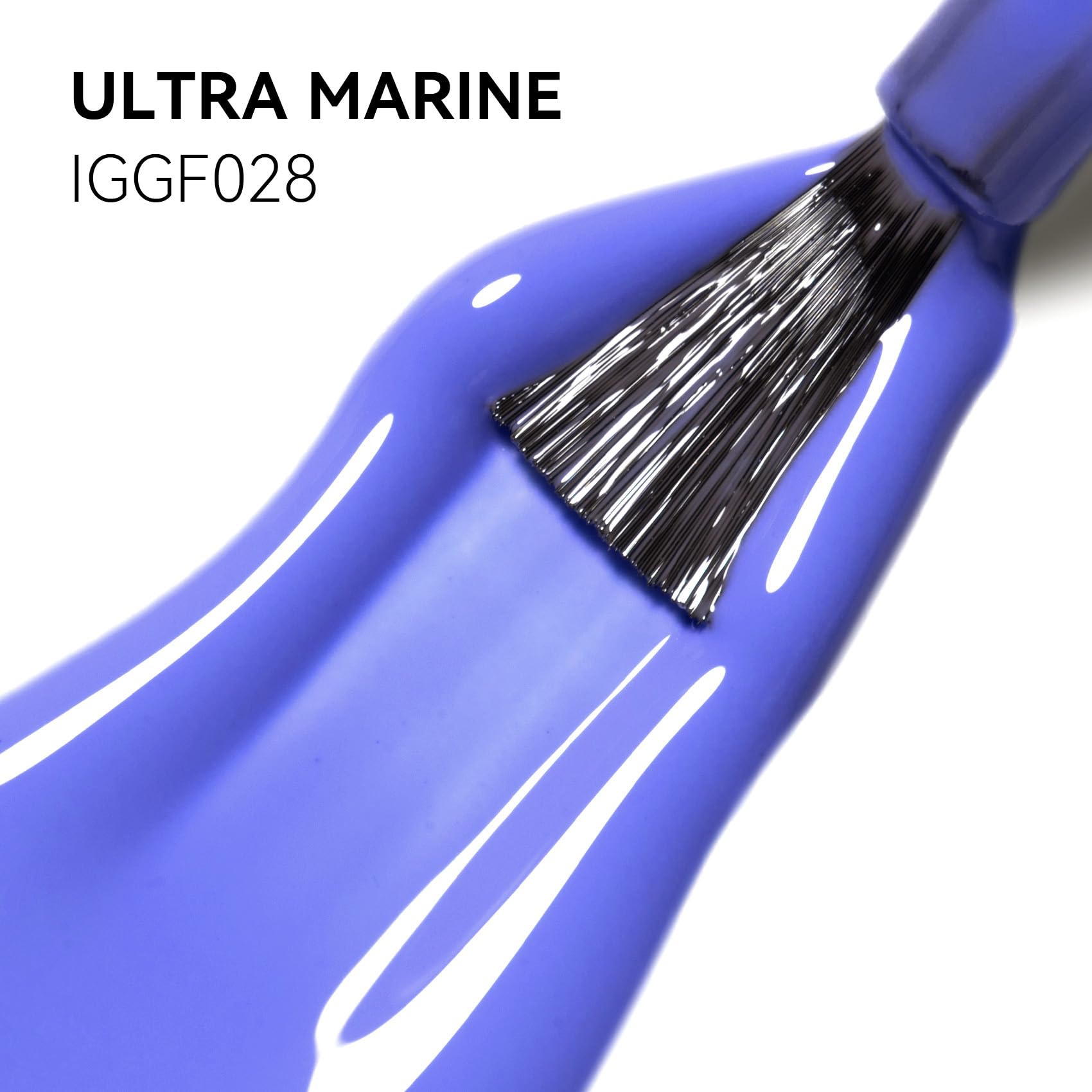 MEGIOR Ultra Marine gel brush applying color for easy at-home manicure.