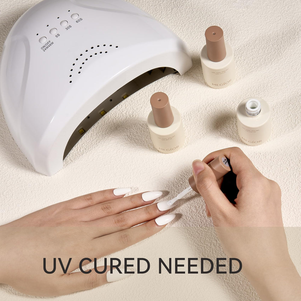 MEGIOR vegan gel polish with cruelty-free formula for ethical nails.