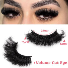 MEHALUSH 8D volume lashes with D curl for bold, eye-opening effect.