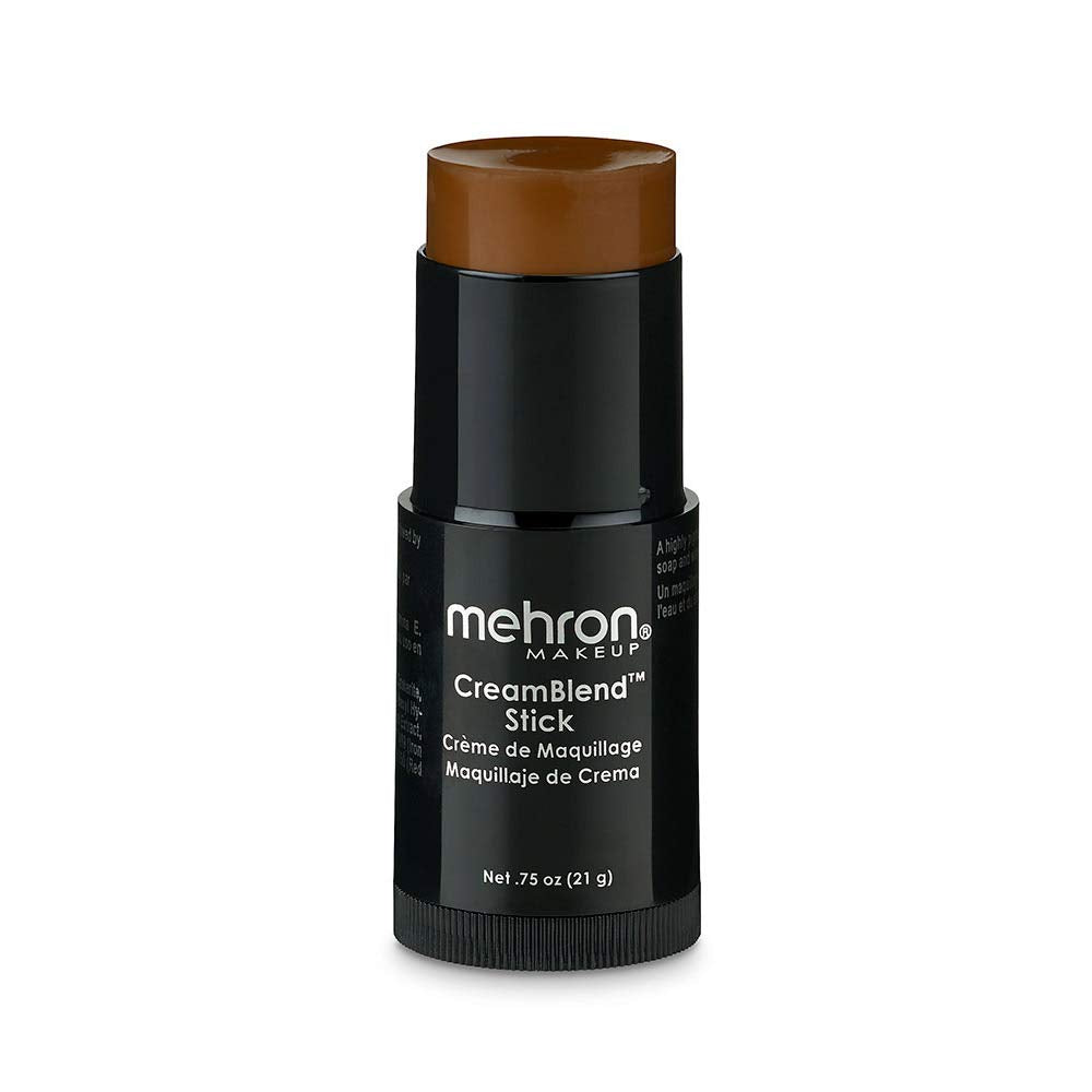 Mehron CreamBlend Stick packaging displayed for professional stage makeup use.