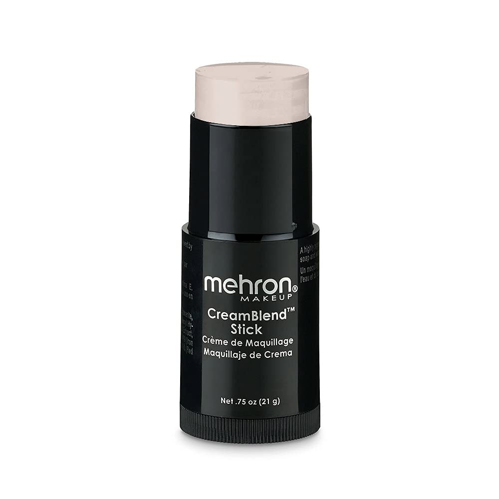 Mehron CreamBlend Stick swatch displaying rich pigment and smooth blending for reference.