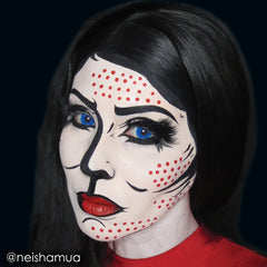 Mehron Fantasy FX Cream smooth application on skin for detailed character effects