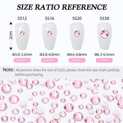 Meibite pink flatback rhinestones glass crystal shine for clothing and crafts