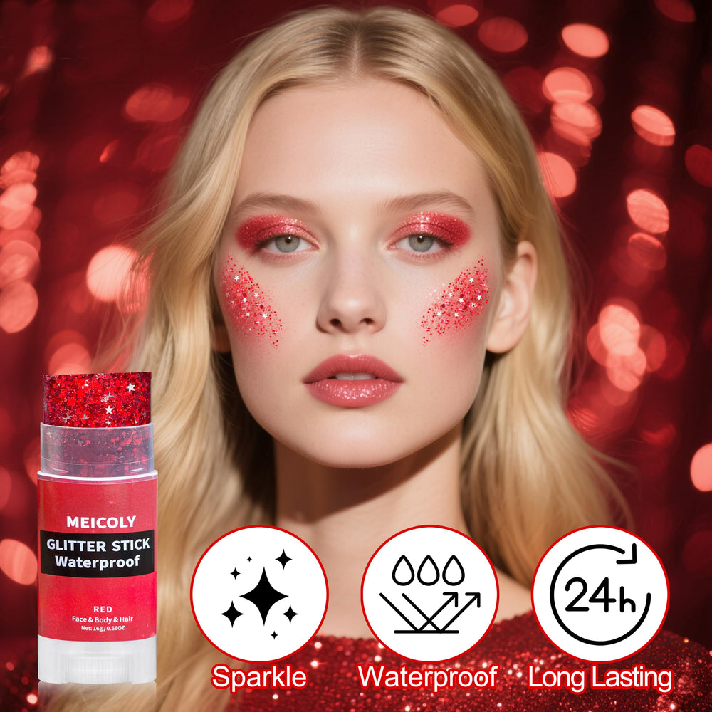 MEICOLY Arm glitter stick sparkles along skin for party-ready shine
