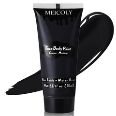 MEICOLY black cream face paint tube for smooth full coverage.