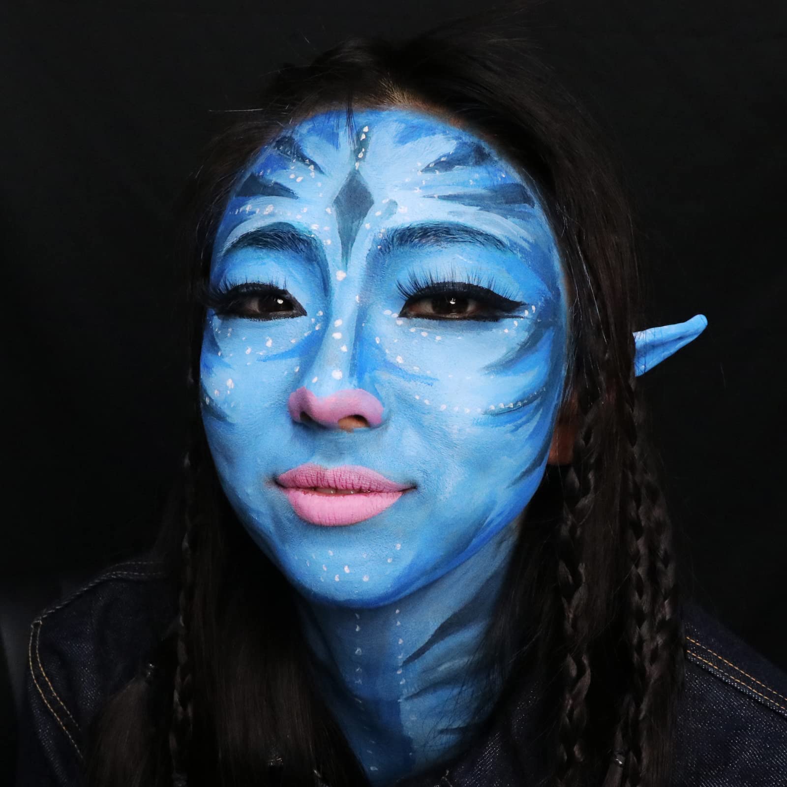 MEICOLY blue paint stick for clown makeup with bold blendable color