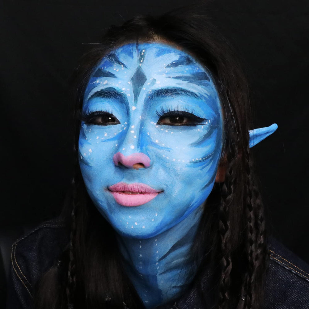 MEICOLY blue paint stick for clown makeup with bold blendable color