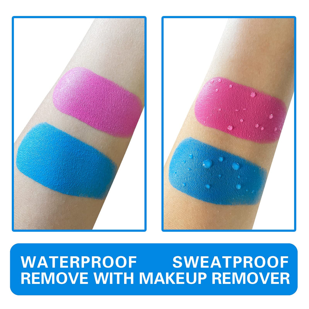MEICOLY blue face paint for long-lasting color in photoshoots