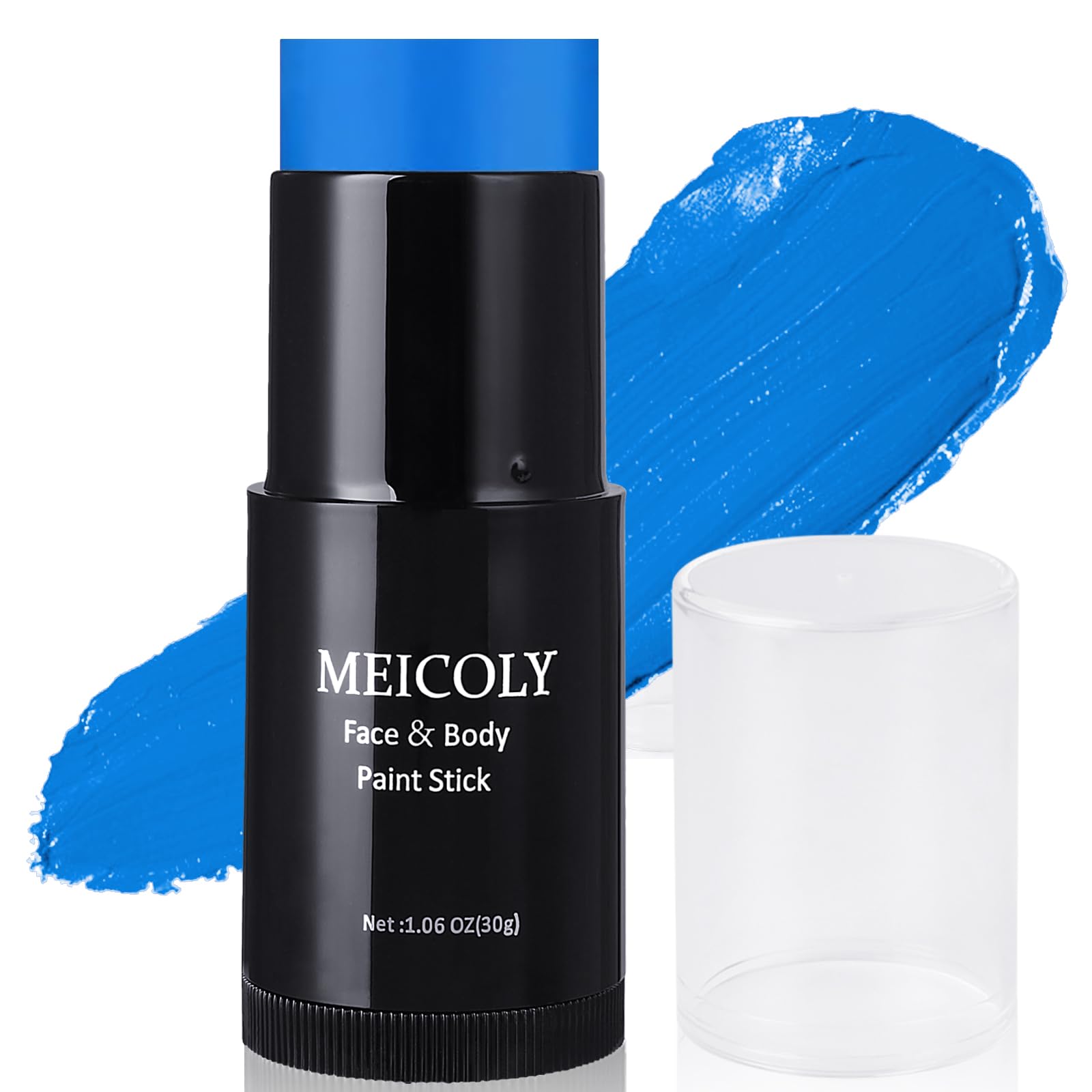 MEICOLY blue face paint stick for Smurf makeup with strong staying power