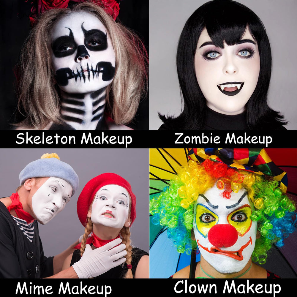 Meicoly clown makeup kit packaging showing the complete set and colors.
