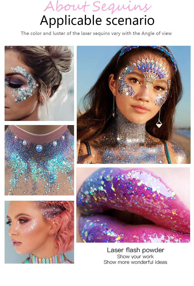 MEICOLY easy-clean glitter gel washes off with soap