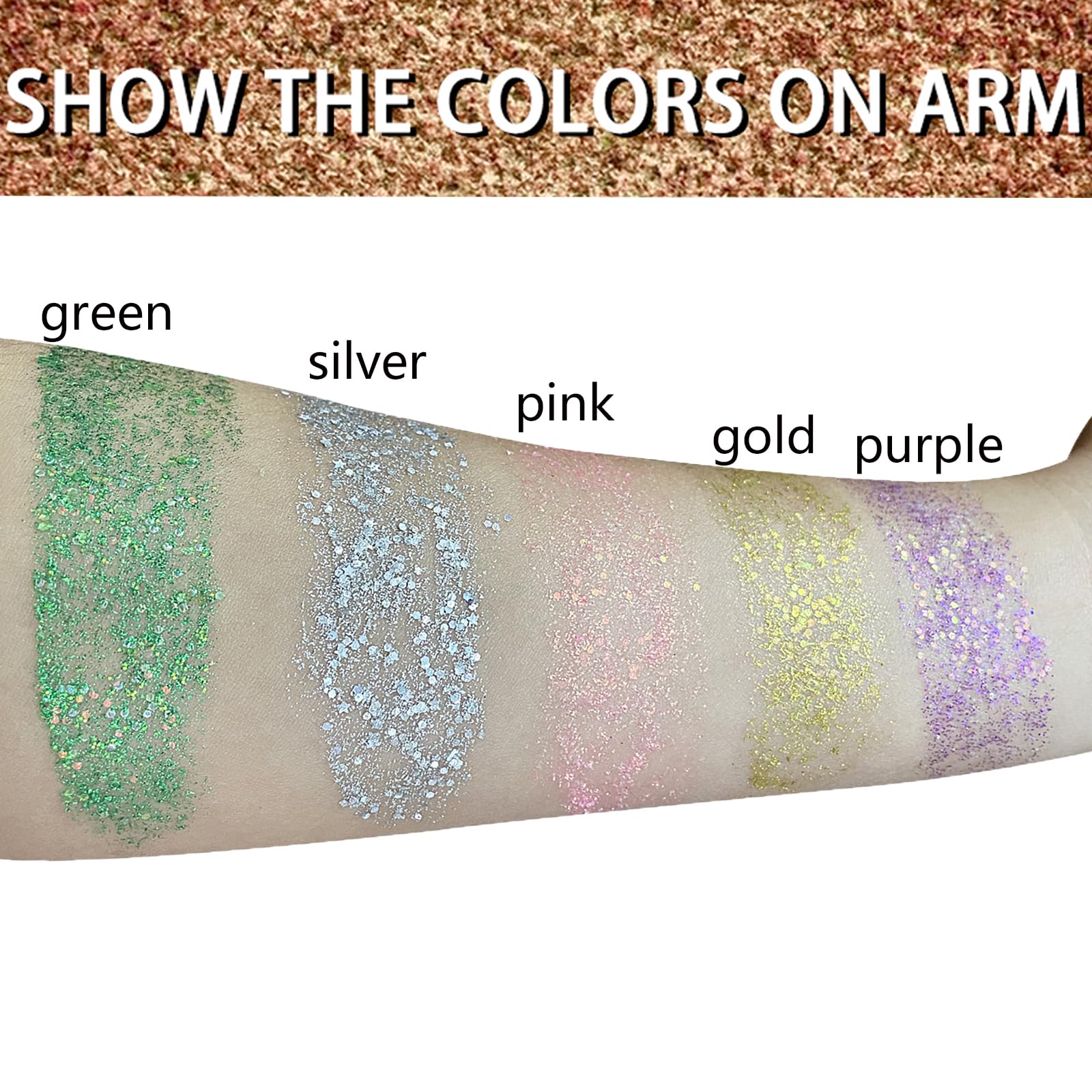 MEICOLY glitter stick easy twist application for quick sparkle
