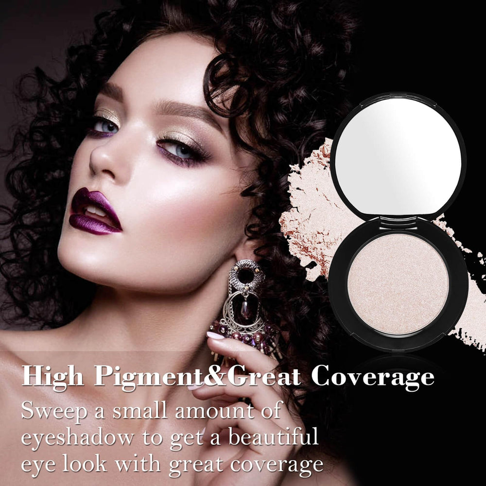 MEICOLY eyeshadow compact with brush and smooth application for easy layering.