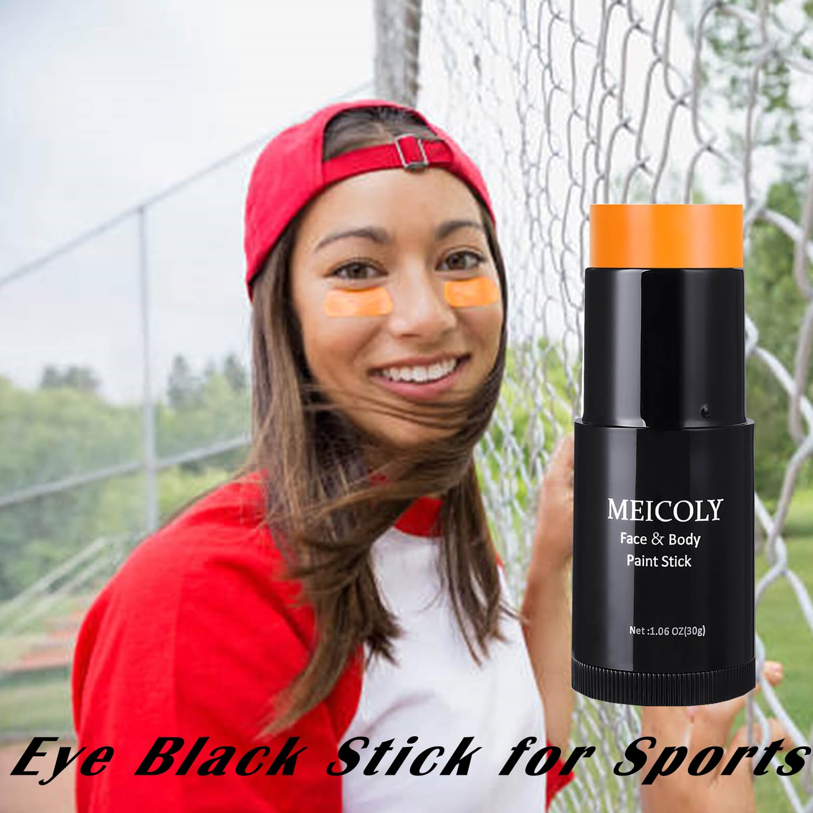Meicoly face body paint applied smoothly on skin with minimal transfer.