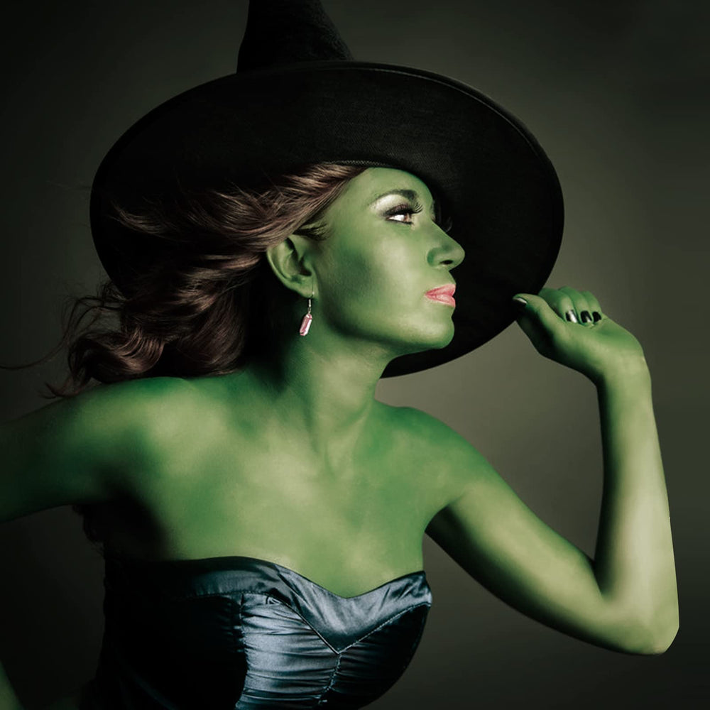 MEICOLY green face paint for Halloween witch makeup with vivid green tones