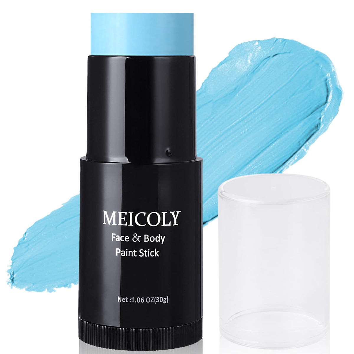 MEICOLY light blue face body paint stick application for seamless cosplay makeup