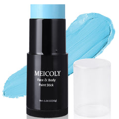 MEICOLY light blue face body paint stick application for seamless cosplay makeup