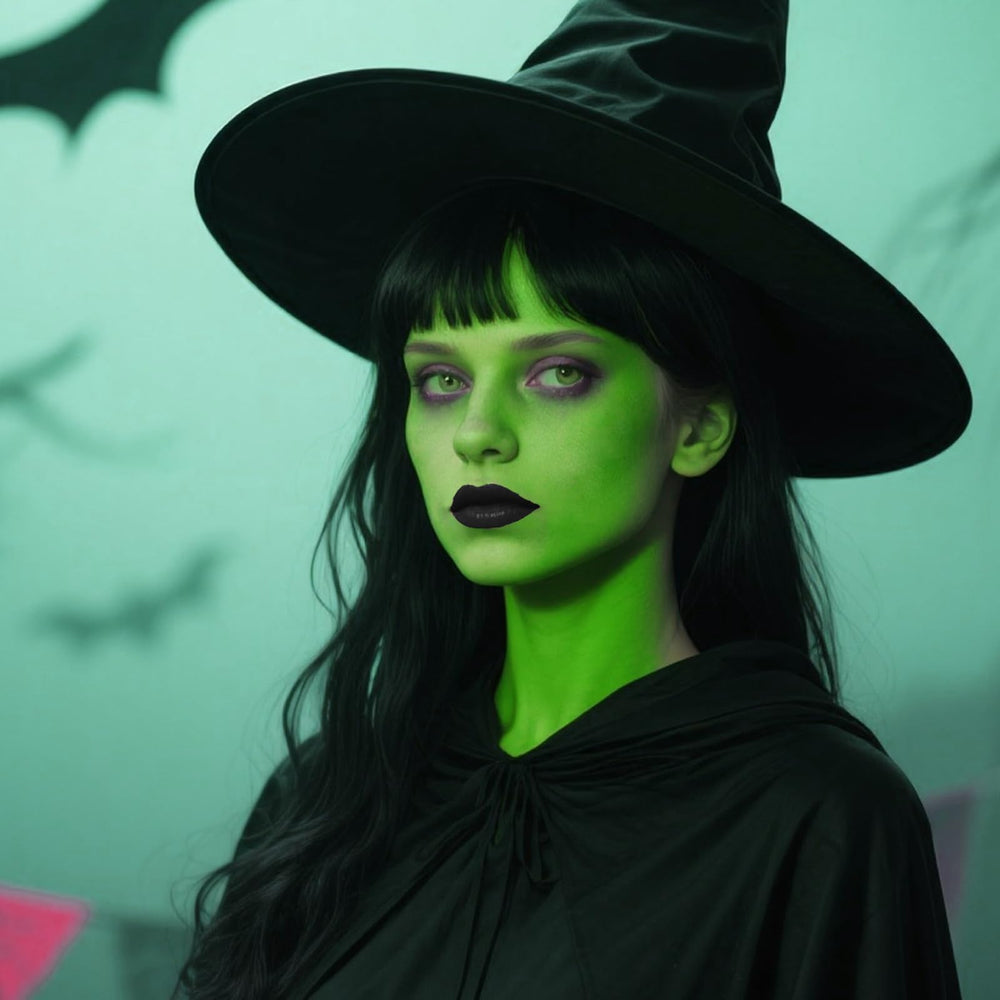 MEICOLY light green face paint for Christmas cosplay and festive looks