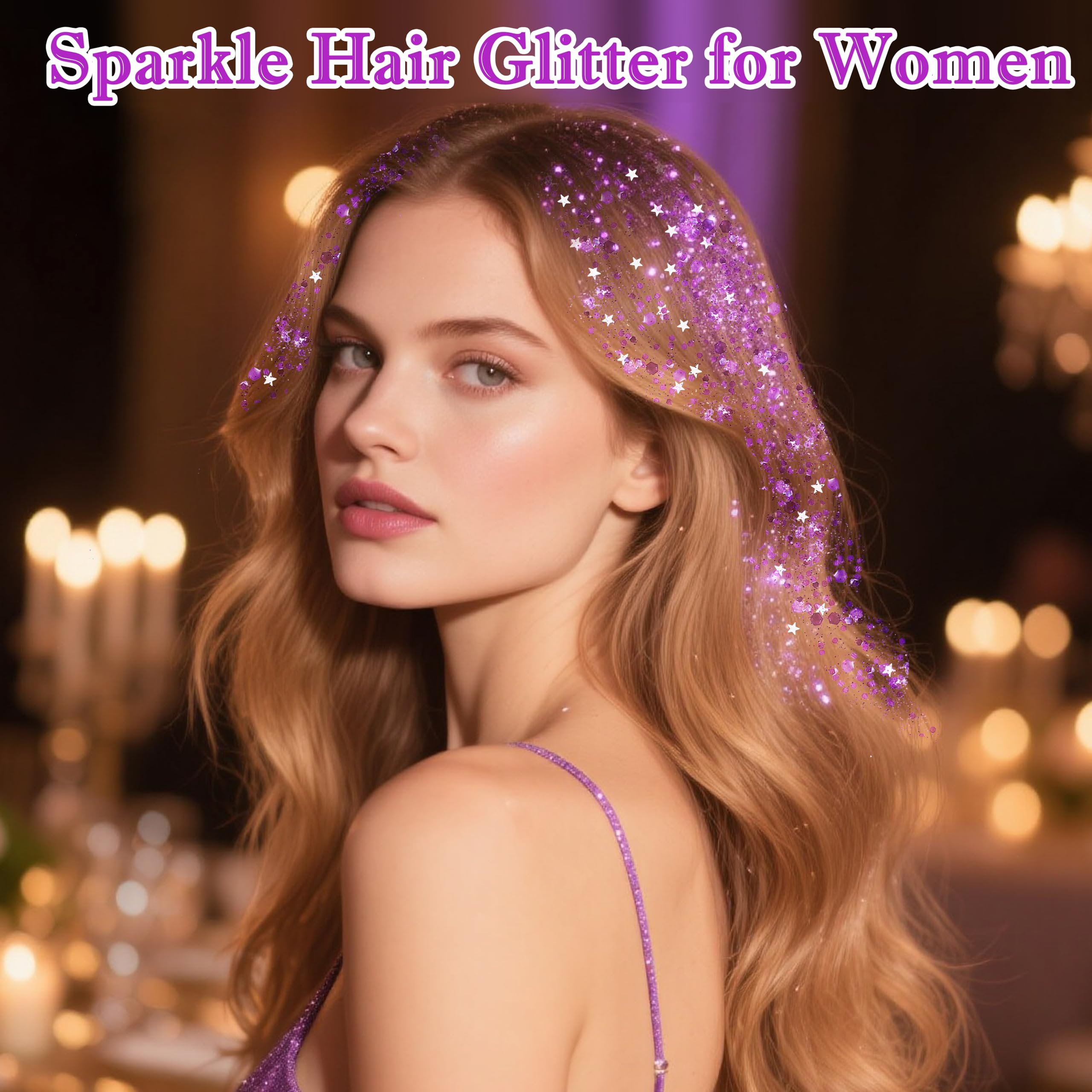 MEICOLY face glitter stick waterproof finish stays put through events and outdoor wear.